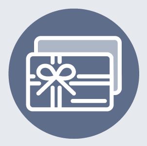 Icon eines Geschenkgutscheins mit Schleife